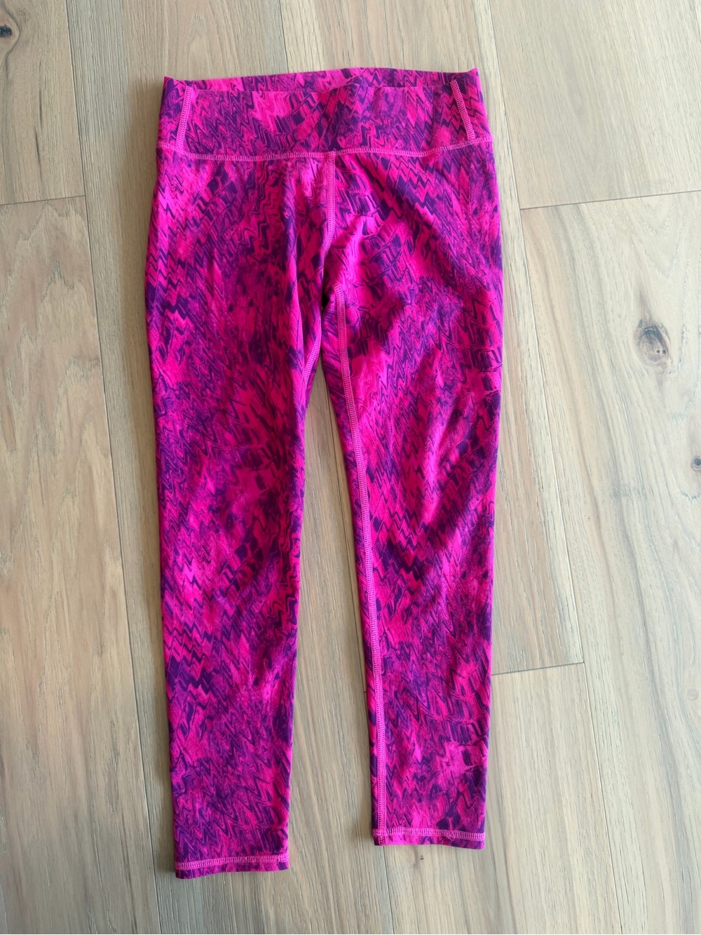 all in motion Hot Pink and Black Patterned Girls' Leggings